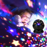 USB Rotating Star Projector LED Night Light